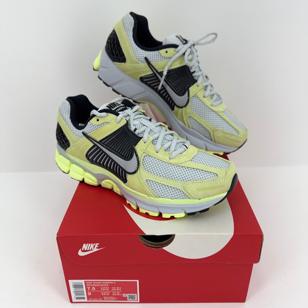 Nike Zoom Vomero 5‎ Mens 7.5 Barely Volt Platinum HF1553-700 Excellent Running